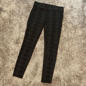 Ann Taylor plaid houndstooth leggings petite 0P